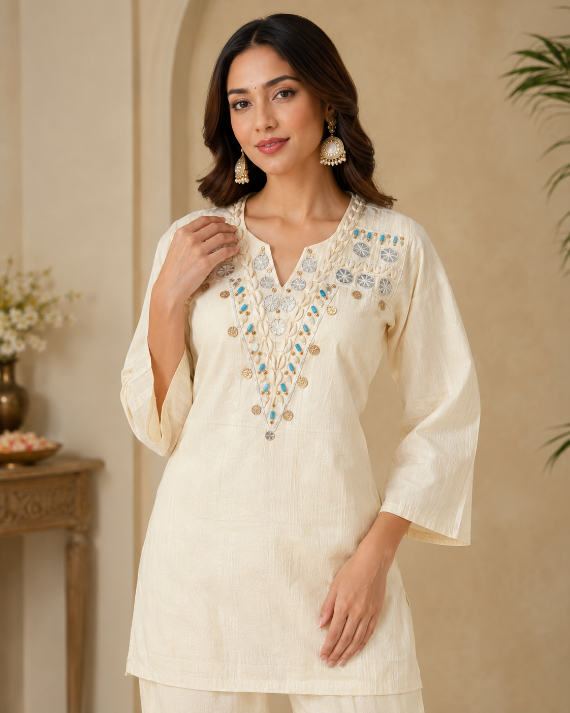 Ivory Tara Cotton Cord Set - Image 2