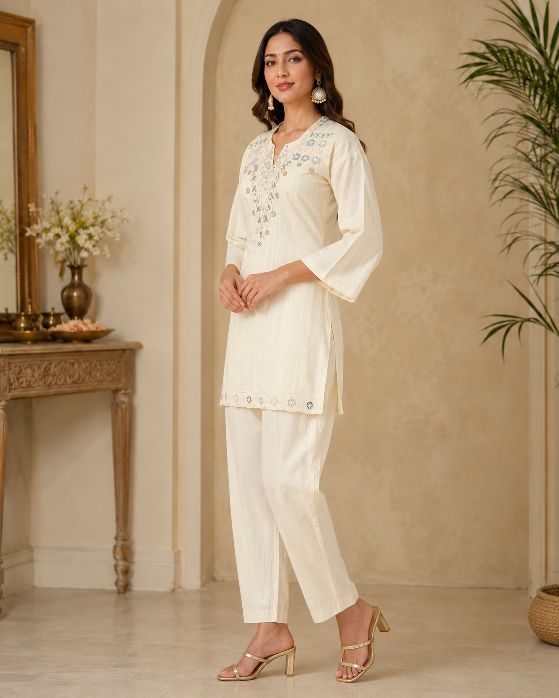 Ivory Tara Cotton Cord Set - Image 3