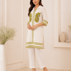 Ivory Olive Cotton Cord Set